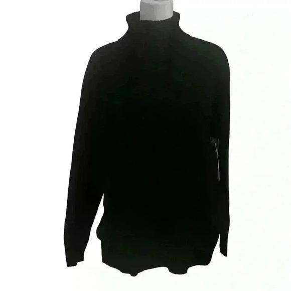 Devotion by Cyrus Womens Black Knitted Sweater Turtleneck Long Sleeve Size S - Picture 1 of 4